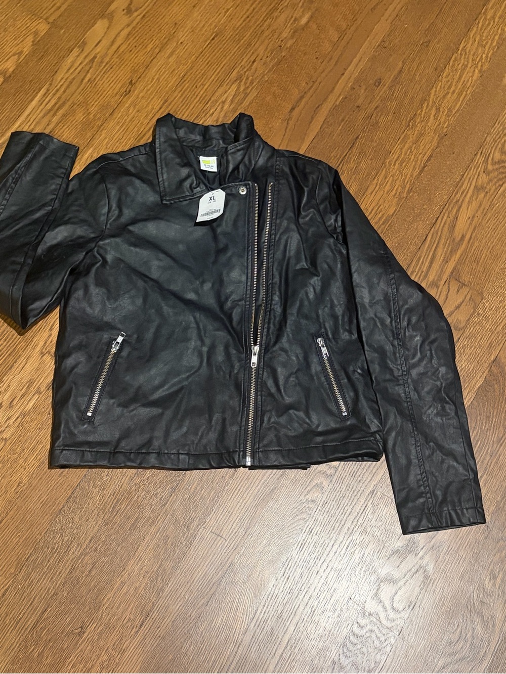 Crazy 8 Black Faux Leather Jacket